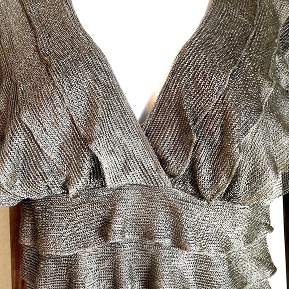 Studio M • Metallic Ruffle Top - Picture 2 of 8